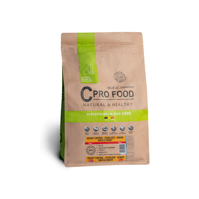 Cprofood Adult Weight Control Xsmall (Riche en Canard & Dinde) - 2,5kg | Distripro Petfood
