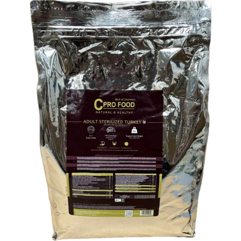 Cprofood Chat Adulte Stérilisé Dinde - 7,5kg | Distripro Petfood