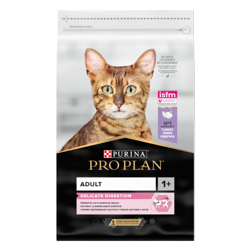 Pro Plan Chat Adulte Délicate Digestion Dinde - 10kg | Distripro Petfood