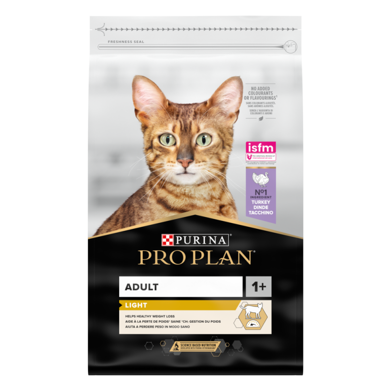 Pro Plan Chat Adulte Light à La Dinde - 10kg | Distripro Petfood